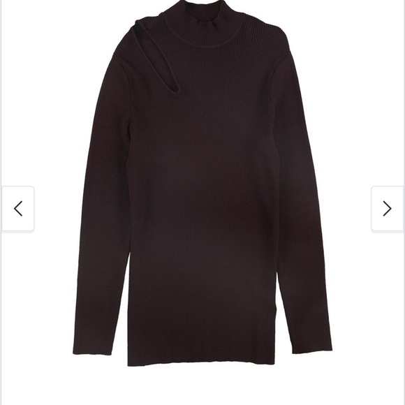 Rachel Roy Womens Cutout Pullover Black Sweater Ribbed Knit Small Preppy Noir - Picture 12 of 13